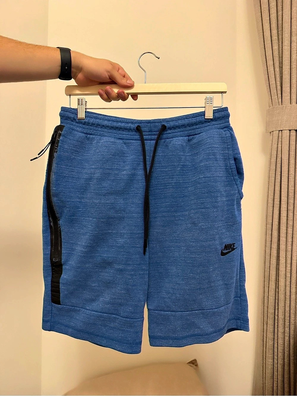 Nike Tech Fleece Shorts Men's Blue Athletic Shorts